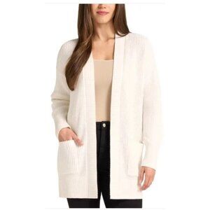Max & Mia Women's XXL Ivory Open Front Knit Cardigan M0750